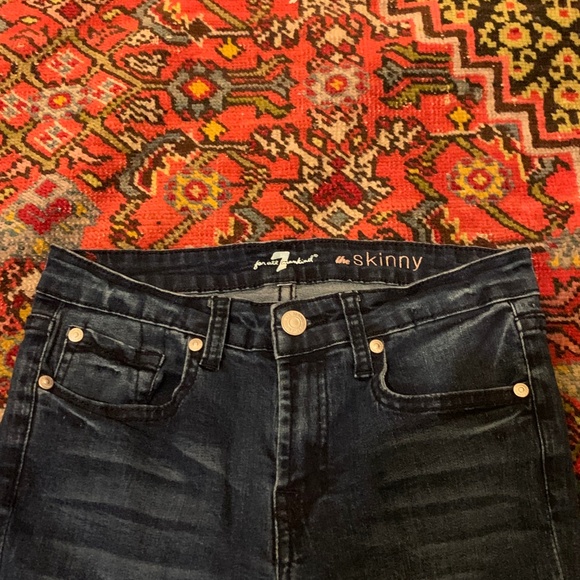 7 For All Mankind The Skinny Girls Jeans Size 14 - Picture 2 of 5